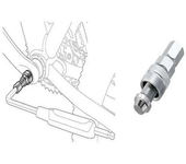 Topeak Llave Extractor De Pedalier Plateado
