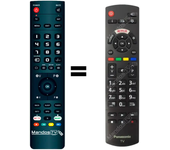 Mando a distancia programado para TV modelo TX-55JX620E de PANASONIC