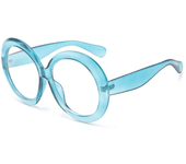 Gafas de sol redondas grandes Vintage para mujer, gafas de sol femeninas de gran tamaño con gradiente marrón, marca de lujo de diseñador, sombras transparentes de espejo