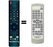 Mando a distancia programado para HI-FI modelo RXD-M35 de KENWOOD