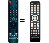 Mandos.tv LED24-SCP100H para SCHNEIDER mando a distancia programado