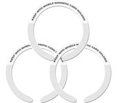 1PC/3PCS Stainless Steel Universal Magnetic Metal Plate Ring For Magsafe Wireless Charger Iron Sheet Sticker Car Phone Holder