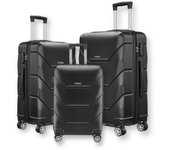 viaje rígida 4 ruedas de abs, trolley, dura y ligera, cerradura de combinación numérica, estudiantes