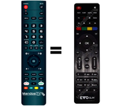 Mandos.tv SLIM para EVO mando a distancia programado