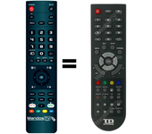 Mandos.tv K24DLH8H para TD-SYSTEMS mando a distancia programado