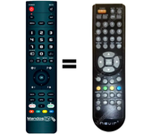 Mandos.tv NVR-7055TT para NEVIR mando a distancia programado