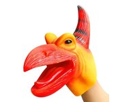 Pet Cat Dog Teasing Hand Puppets Dinosaur head Model Toy T-Rex Dino Jurass Shark Tiger Park Dolls Dinosaur Worlds Soft Plush Toy