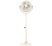 Ventilador de Pie Retro - Cecotec EnergySilence 250 ClassicStyle Beige - 10" 25W, Inclinación Ajustable