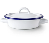 Ibili Plato Para Huevos Con Tapa Vintage Blanca 14 Cm