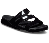 Crocs Chanclas Getaway Patent Strappy Negro