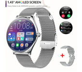 Reloj inteligente NFC para mujer, dispositivo con llamadas HD, Modo deportivo para Android e ios, control del ritmo cardíaco y de la presión sanguínea, regalo, 2024