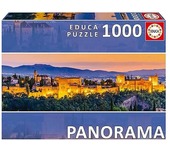 Educa Puzzle Panorámico Alhambra Granada 1000 Piezas 19576