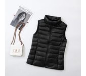 Women sleeveless women's ultra light down vests slim jacket girl gilet plus lightweight windproof warm waistcoat