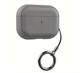 for Airpods Pro 2 Pro Airpods 1 2 3 Leather Case Cover with Keychain Protective Case Cover Skin for Men Women, Front LED Visible