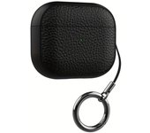 for Airpods Pro 2 Pro Airpods 1 2 3 Leather Case Cover with Keychain Protective Case Cover Skin for Men Women, Front LED Visible