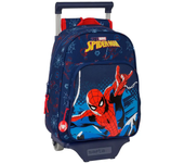 Safta Mochila Con Ruedas De Carro Spider-man Neon