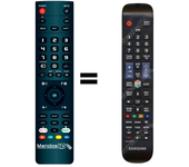 Mandos.tv UE60ES6100 para SAMSUNG mando a distancia programado