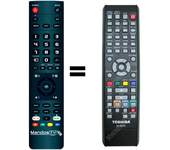 Mandos.tv SE-R0345 para TOSHIBA mando a distancia programado
