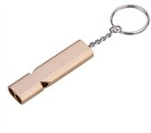 120db Outdoor Survival SOS Whistle Aluminum Camping Hiking Keychain Portable Dual-tube Survival Whistle Camping Parts