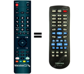 Mandos.tv SD3010KE para TOSHIBA mando a distancia programado