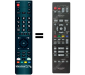 Mandos.tv BD-HP20S para SHARP mando a distancia programado