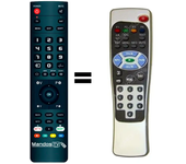 Mandos.tv SL65T para SILVERCREST mando a distancia programado