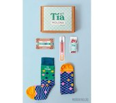MARRONYNEGRO - Pack regalo Calcetines Tía Molona - Incluye calcetines boli, pulsera y bote de chuches - 80% algodón - Mujer - Talla de calcetín (35-40).