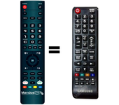 Mando a distancia programado para TV modelo UE55JU7002 de SAMSUNG