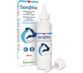 Sonotix 120 ml limpiador auricular para perros y gatos Vetoquinol