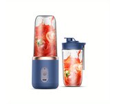 Batidor De Frutas Portátil Eléctrico Doble Copa Máquina De Batido Y Smoothies Auxiliar De Cocina Para Bebidas Y Alimentaciones