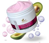 Mascarilla Efecto Reparador con Queratina, Aceite de Aguacate y Glicerina. Hidrata en profundidad, Mejora el aspecto de cabellos dañados 300ml