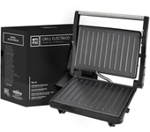 Grill Eléctrico 750W con Placas Antiadherentes – Cocina Saludable sin Aceite – Ideal para Carnes, Pollo, Pescado y Verduras