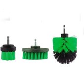3Pcs/Set Electric Scrubber Brush Drill Brush Kit Plastic Round Cleaning Brush For Carpet Glass Car Tires Nylon Brushes