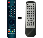 Mandos.tv NVR-2063-DVD-D para NEVIR mando a distancia programado