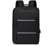 Mochila para ordenador portátil de 15,6 pulgadas para hombre y mujer, morral escolar con carga USB para estudiantes y adolescentes