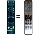Mandos.tv CT-8040 para TOSHIBA mando a distancia programado