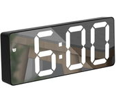 Reloj Despertador Electrónico LED de Doble Uso, Reloj de Estilo Minimalista with Batería recargable