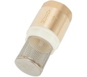 1 Inch BSP Internal Thread Brass Foot Valve DN25 With Check Valve Stainless Steel Basket Suction Basket For Water Plumbing Pump