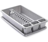 NAKLOE - Escurreplatos  - Escurreplatos plastico - Escurreplatos con bandeja -  Escurre platos - Escurridor de platos - Escurridor para platos