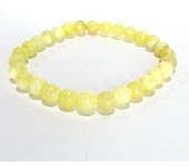 Pulsera Elástica de bolas de minera de Calcita de 6mm - Minerales Energéticos