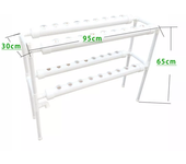 2-Layers 36 Sites 4 Pipe Hydroponic Plant Grow Kit Hydroponic System Vegetable