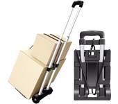 Platform Cart Dolly Folding Moving Warehouse Push Hand Truck Trolley Cart Black