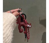 Cuero clásico gato llavero coche encantador colgante bolsa teléfono encanto baratija Accesorios