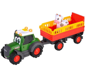 Dickie Toys Tractor de Granja ABC con Trailer y Vaquita 204115011