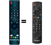 Mando a distancia programado para TV modelo TX55ASW654 de PANASONIC