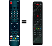 Mandos.tv HD-X1 para GIGABLUE mando a distancia programado