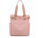 Bolso de mano de nailon para mujer, bandolera de gran capacidad, color morado, simple, para estudiantes, novedad
