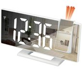 Reloj despertador LED ajustable, pantalla de hora y temperatura de 12/24 horas, alimentación por USB, adecuado para personas que duermen profundamente, para uso en el hogar y la oficina.