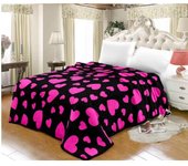 Manta terciopelo estampada muy gruesa y cálida, ideal para los meses de invierno 200X240cm(4KG)
