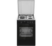 Alaska AH 50V GTN Cocina a Gas Negra 54L Horno y Grill Encimera de Acero - Eficiente